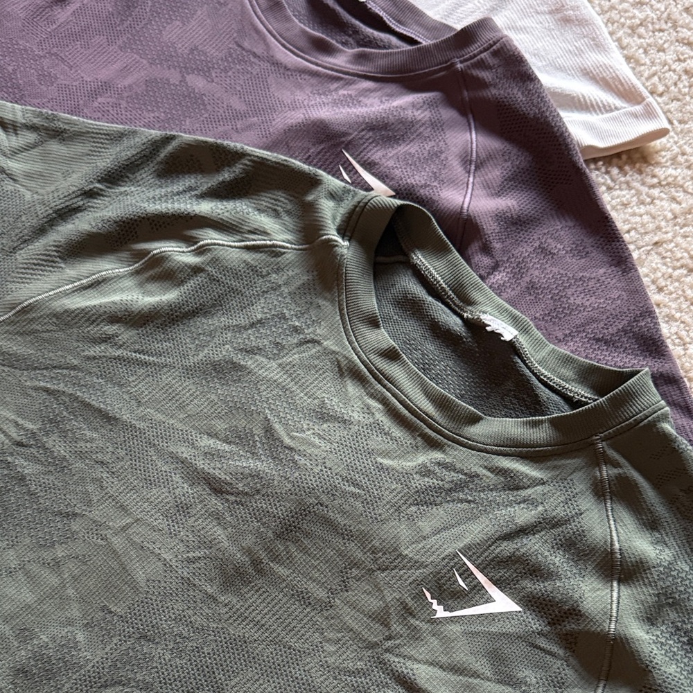 Gymshark Men's Classic T-Shirt Set - White, purple, Green - Picture 3 of 6